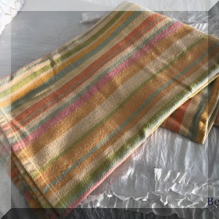 D59. Dash & Albert striped cotton throw. - $28